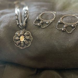 Torrid Black Formal Necklace & Earrings